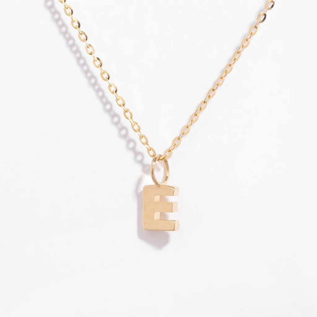 - E - Necklace | 9ct Gold