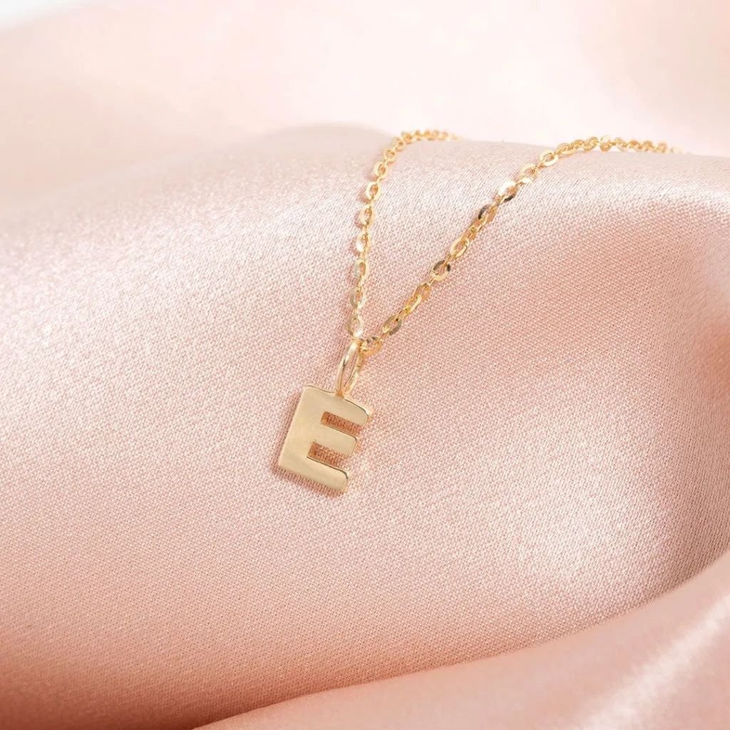 - E - Necklace | 9ct Gold