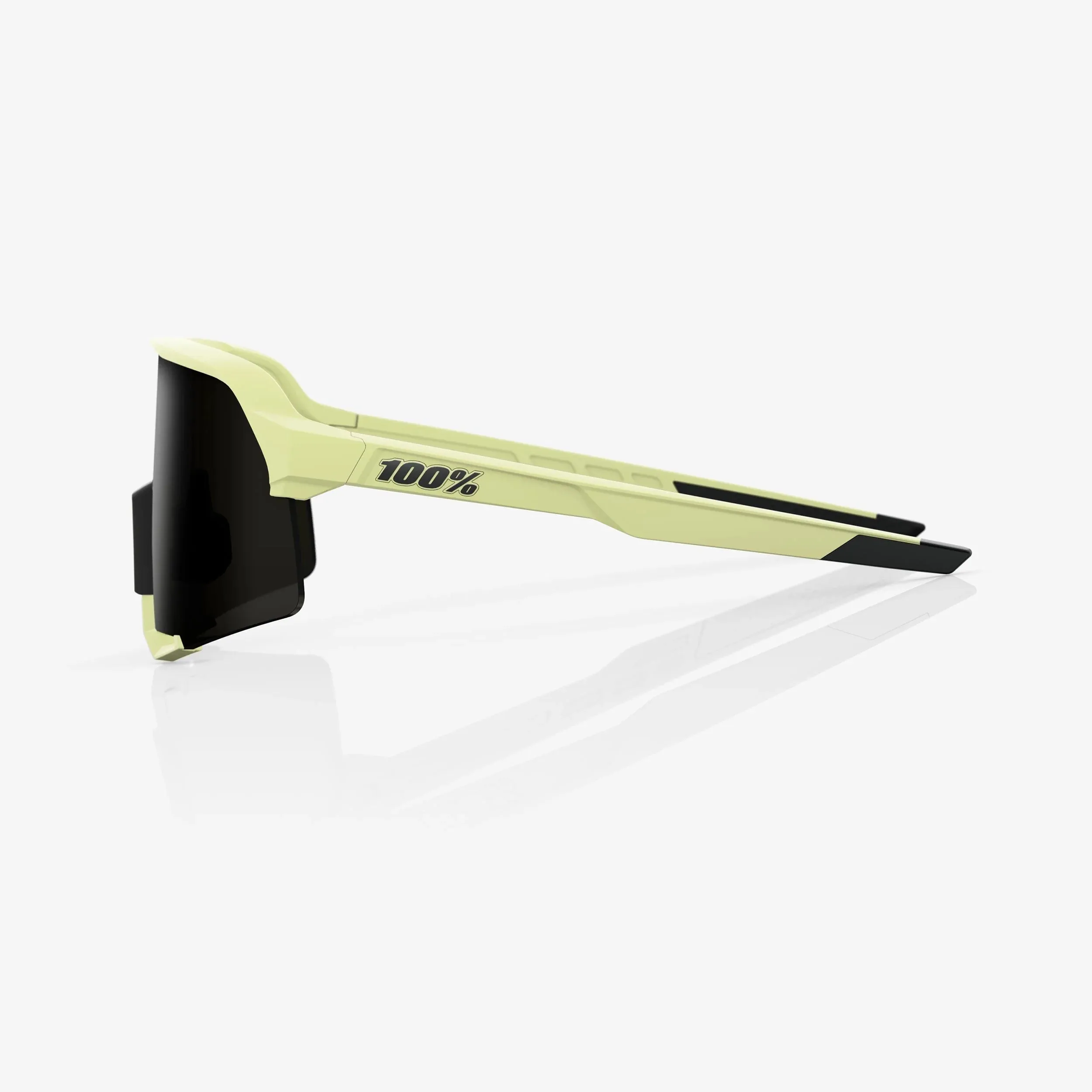 100% S3 Soft Tact Glow Sunglasses, Black Mirror