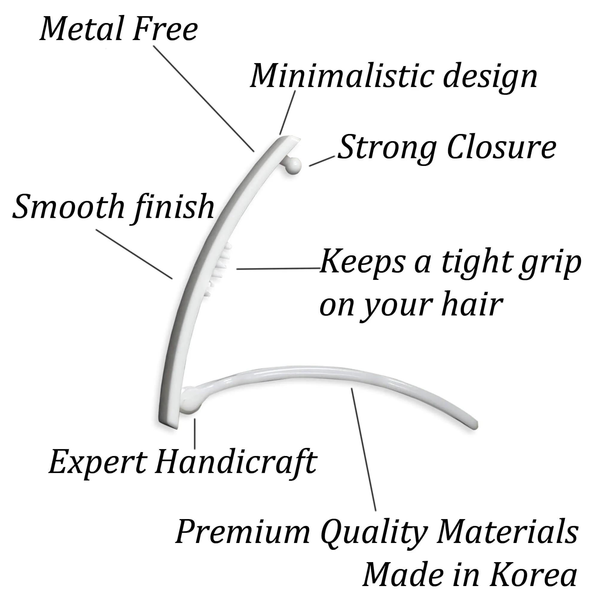12 Pack SN10 Plastic Snap Hair Clips