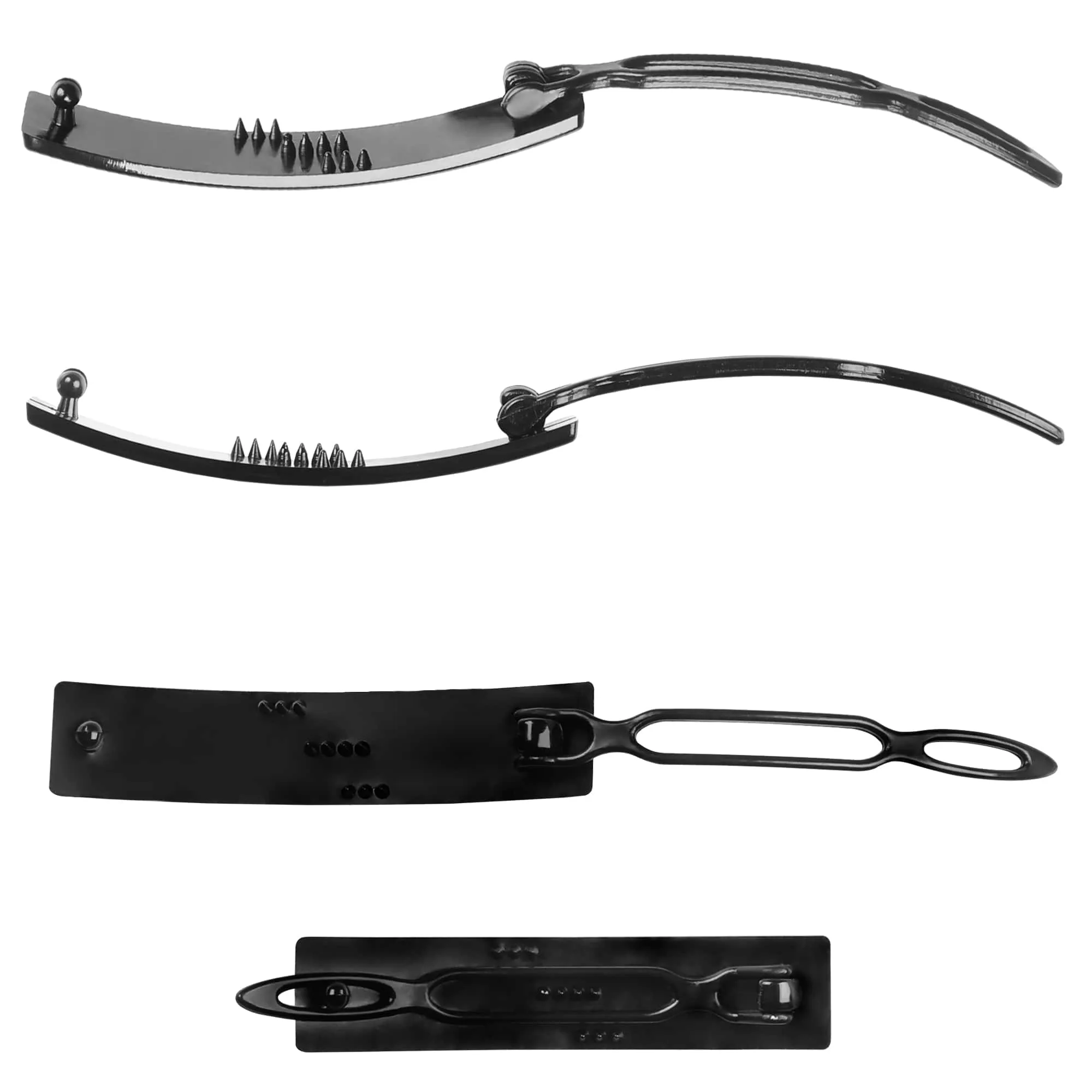 12 Pack SN9 Plastic Snap Hair Clips