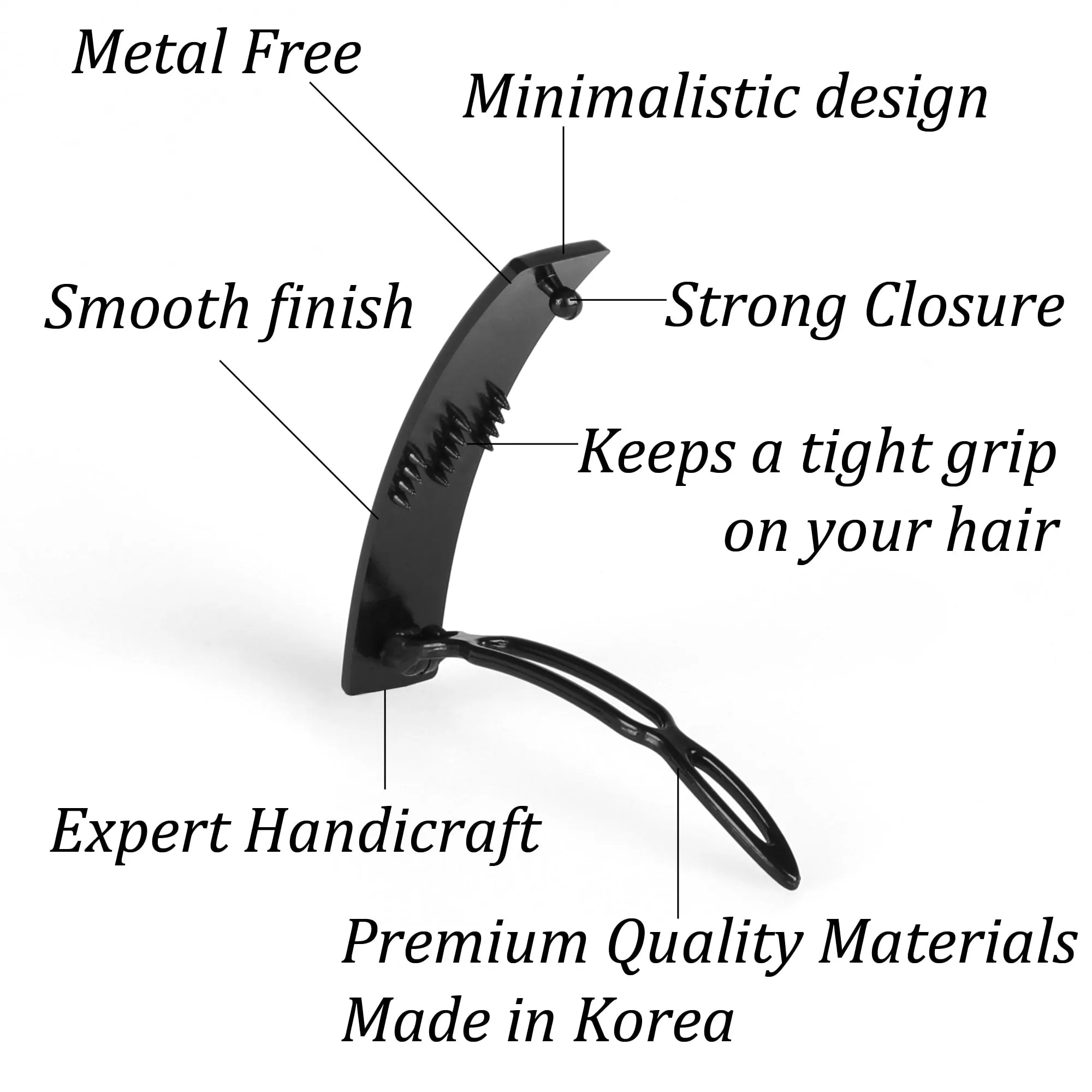 12 Pack SN9 Plastic Snap Hair Clips