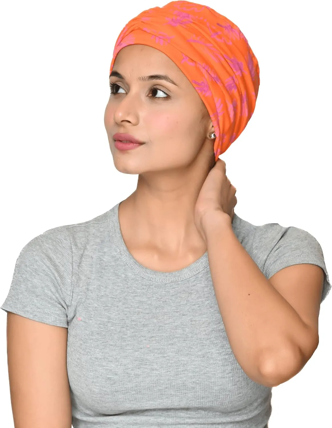 2 Piece Chemo Cap Cancer Headwear for Women Silky Soft Bamboo Caps for Hair Loss (2 Piece)