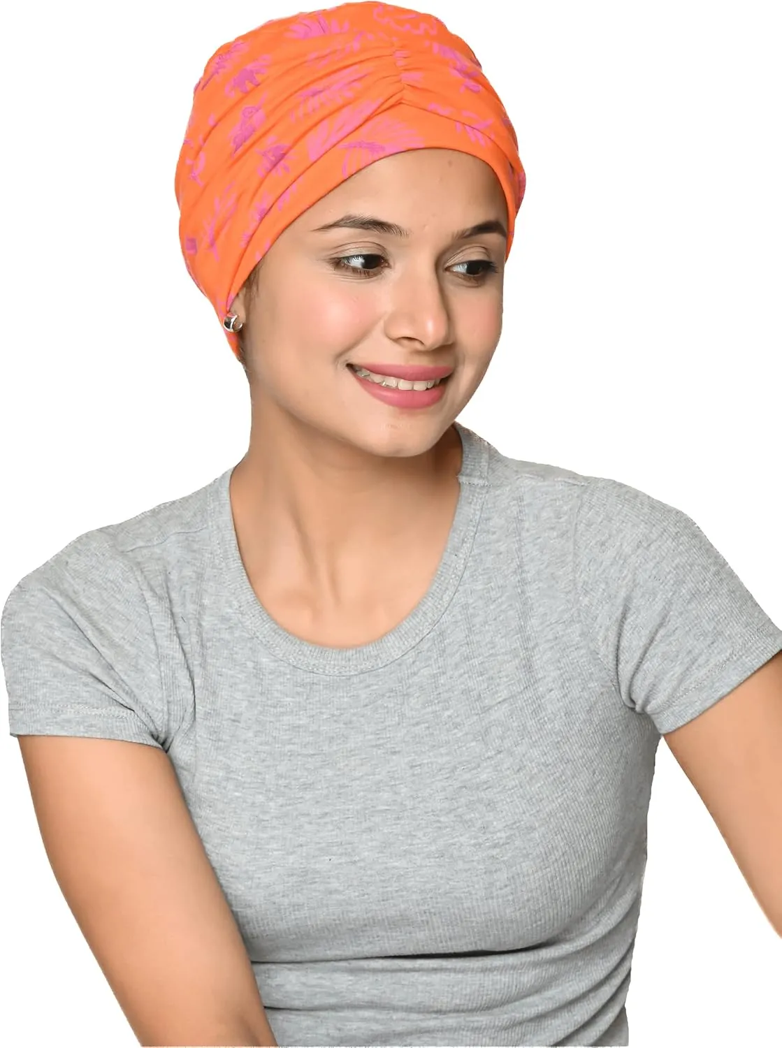 2 Piece Chemo Cap Cancer Headwear for Women Silky Soft Bamboo Caps for Hair Loss (2 Piece)