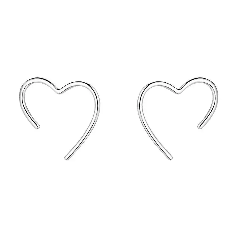 925 Sterling Silver Love Stud Earrings