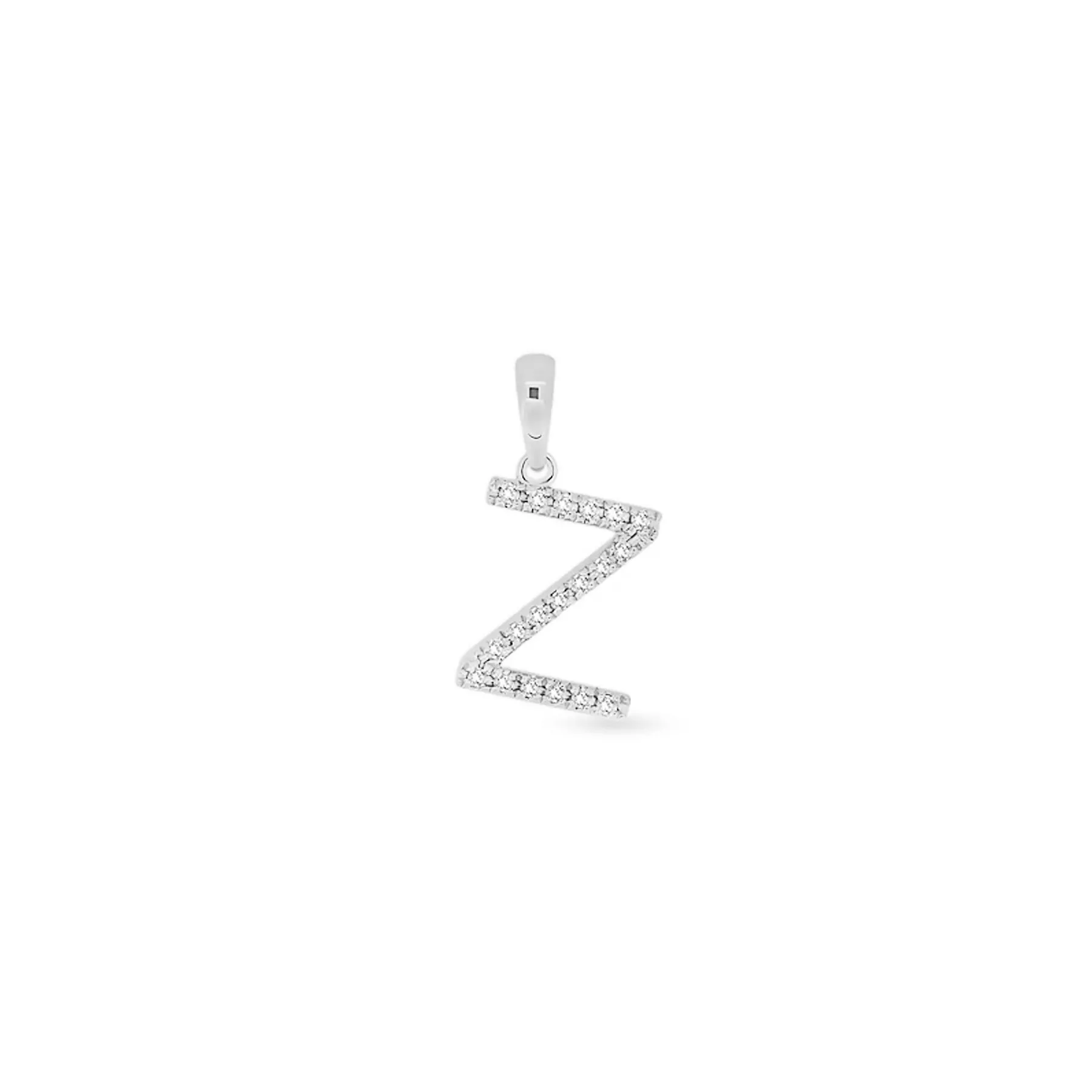 9K Gold Diamond 'Z' Initial Pendant - DSSP-Z