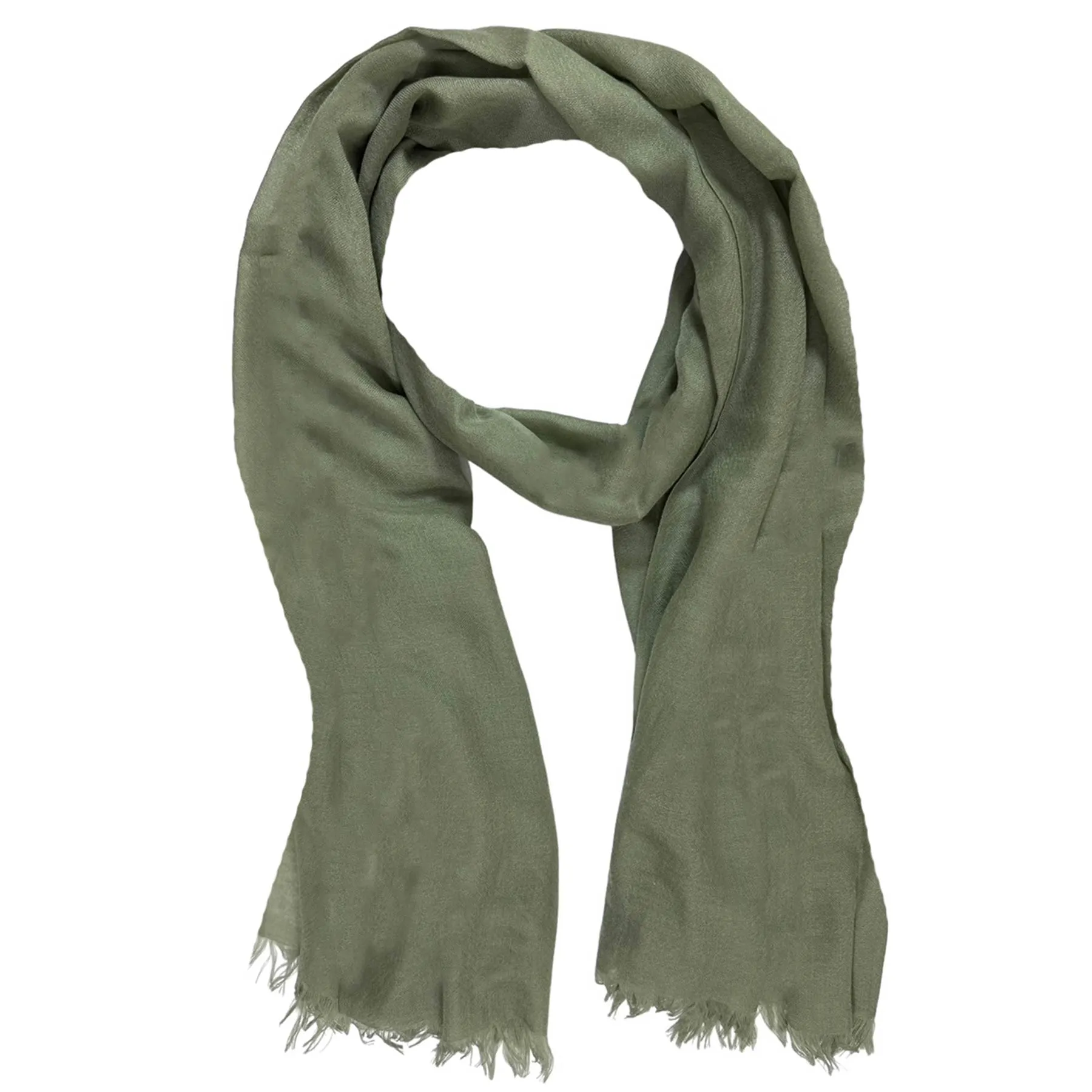 Brunello Cucinelli Cashmere Scarf Moss Green - Large Women Shawl SALE