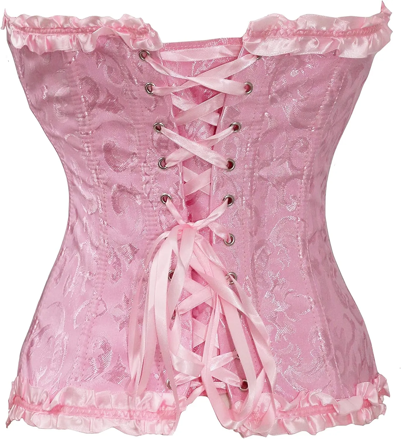 bslingerie Womens Waist Cincher Bustier Boned Corset