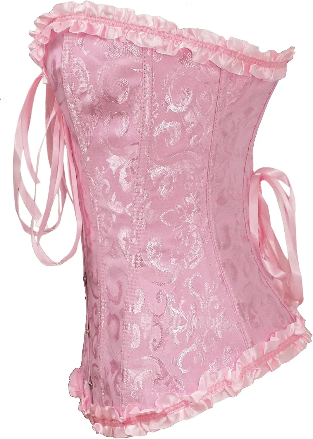 bslingerie Womens Waist Cincher Bustier Boned Corset