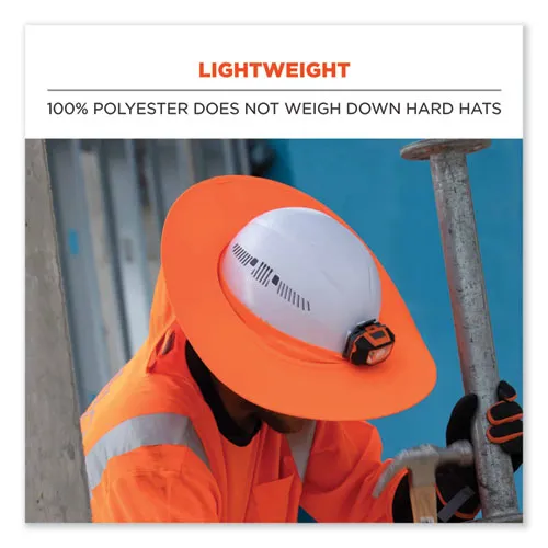 Chill-its 6660 Hard Hat Brim   Neck Shade, 19.5 X 9.75, Orange, Ships In 1-3 Business Days