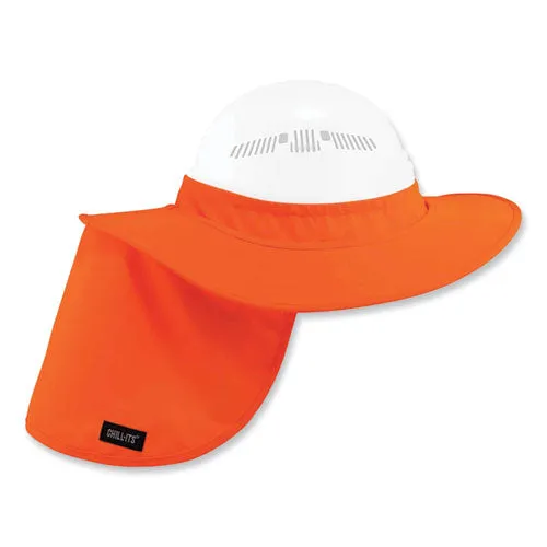 Chill-its 6660 Hard Hat Brim   Neck Shade, 19.5 X 9.75, Orange, Ships In 1-3 Business Days