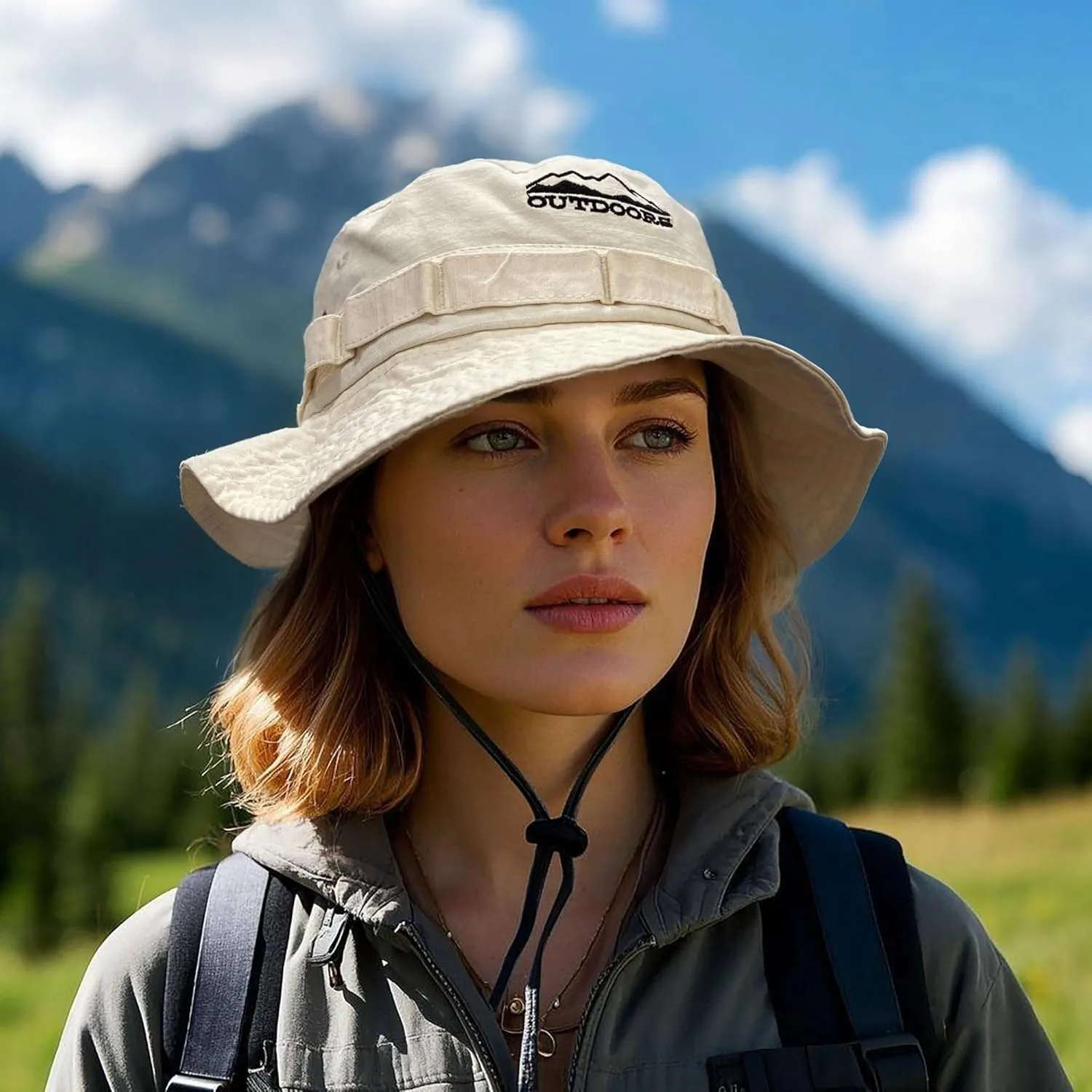 Clakllie Sun Hats for Women Men UV Protection Boonie Hats Summer Safari Jungle Hat Fishing Beach Hats UPF 50  Camping Hats