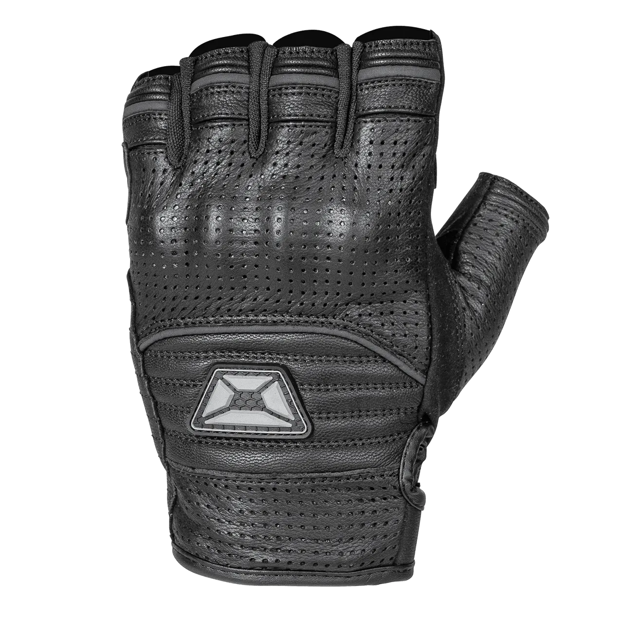 Cortech Men's Flip Off Armored Fingerless Leather Motorcycle Gloves