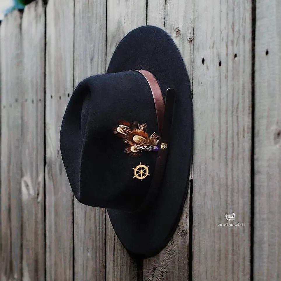 Dapper Men's Felt Fedora Hat – Brown