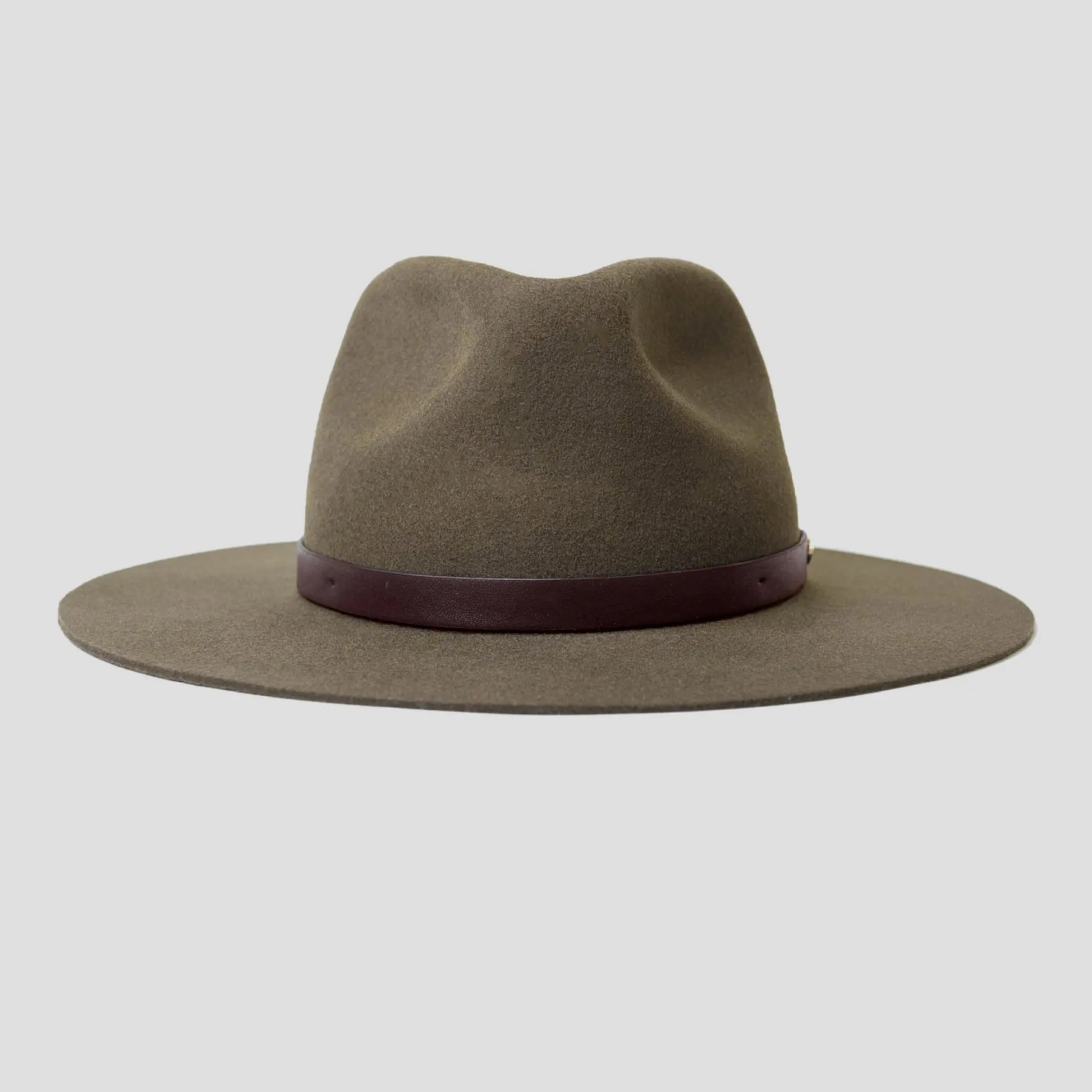 Dapper Men's Felt Fedora Hat – Brown