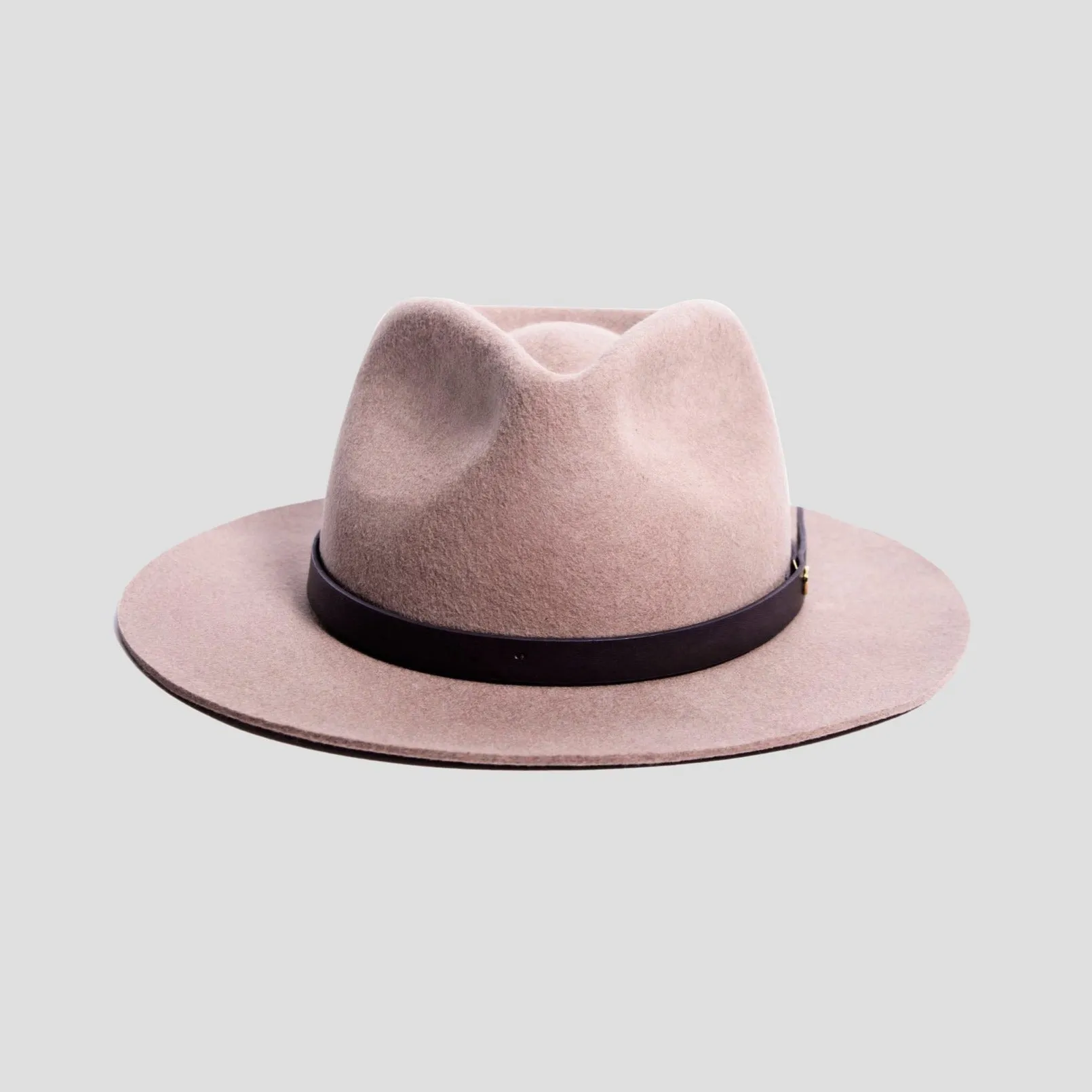 Dapper Men's Felt Fedora Hat – Brown