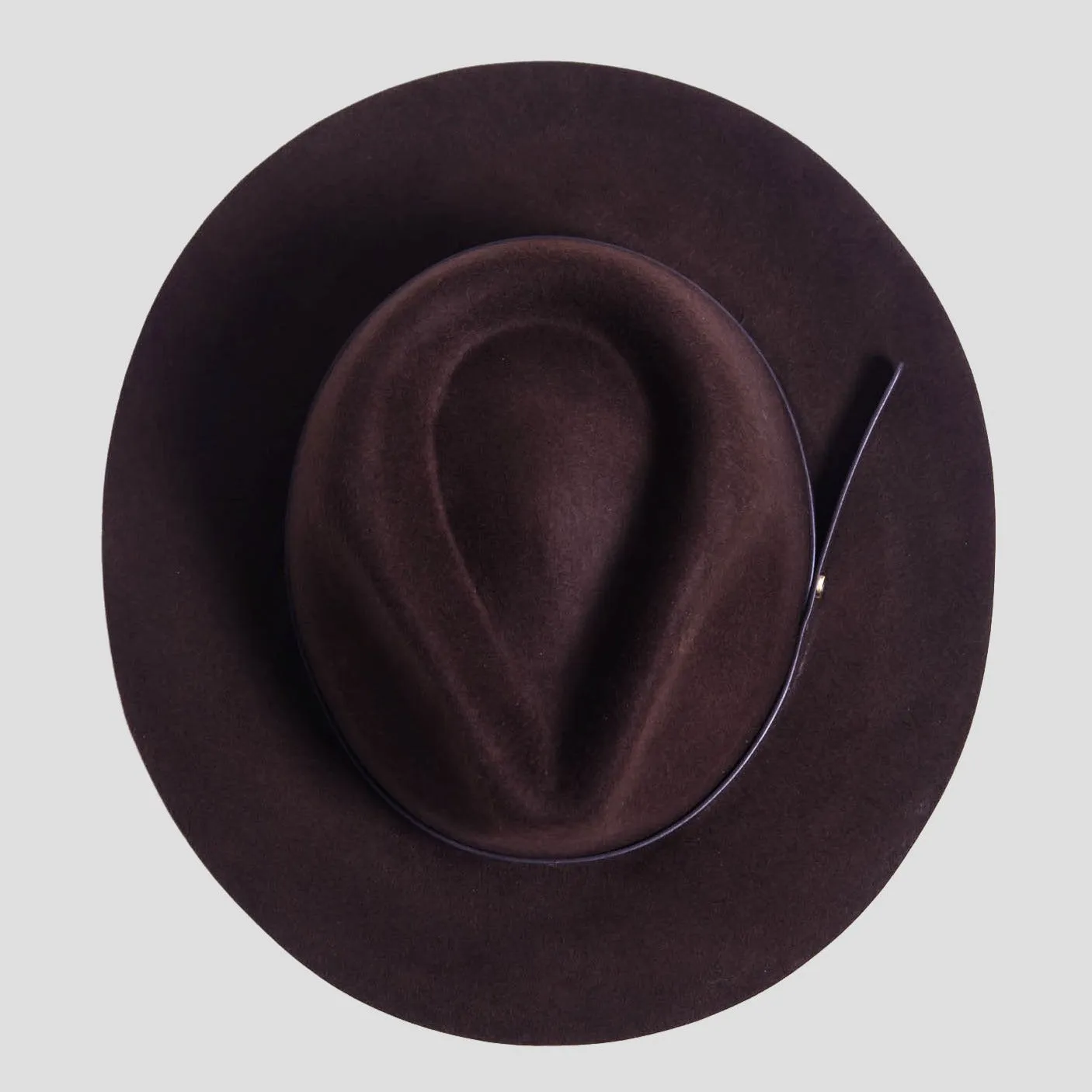 Dapper Men's Felt Fedora Hat – Brown