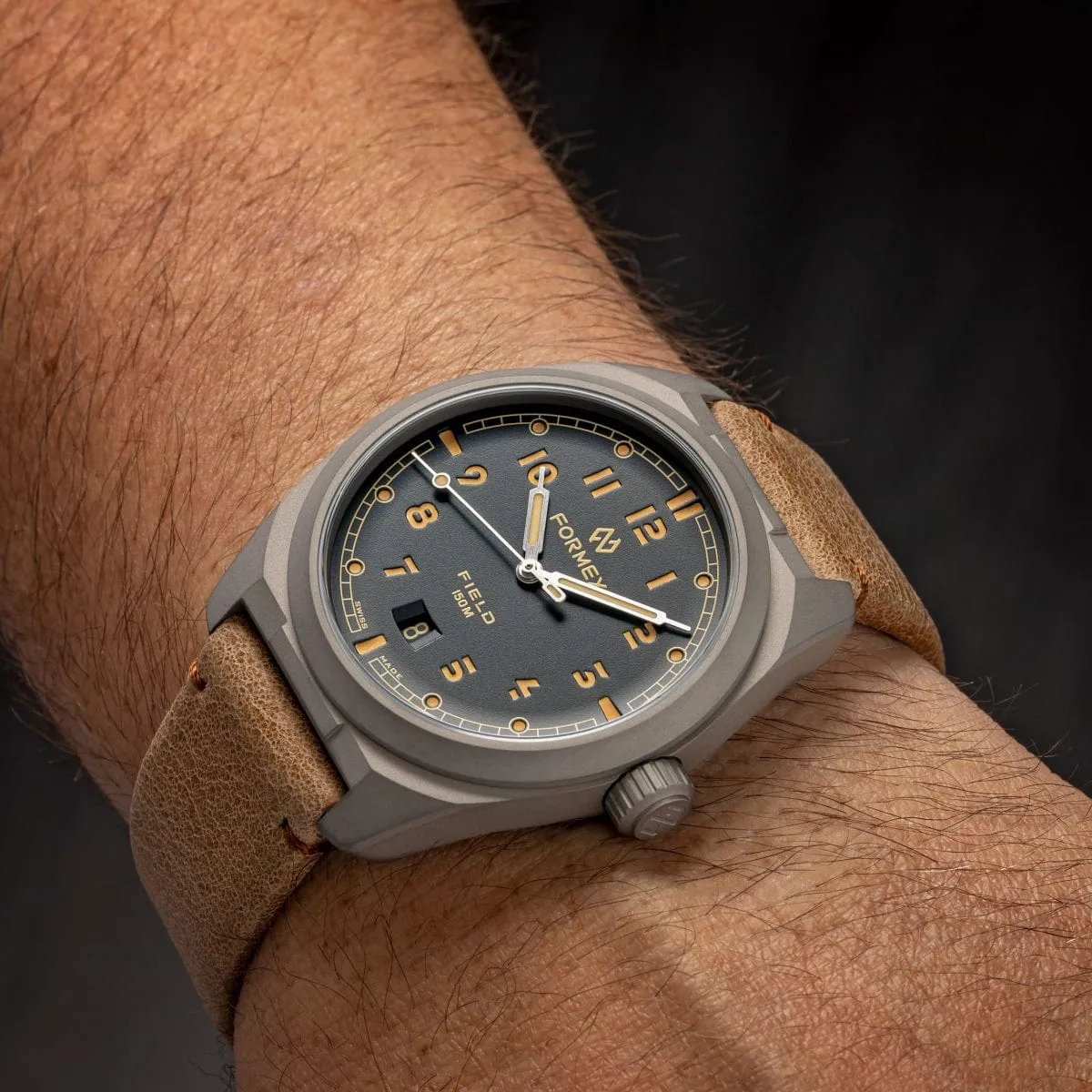 FORMEX Field Automatic - Petrol Blue - Blue Nylon Strap