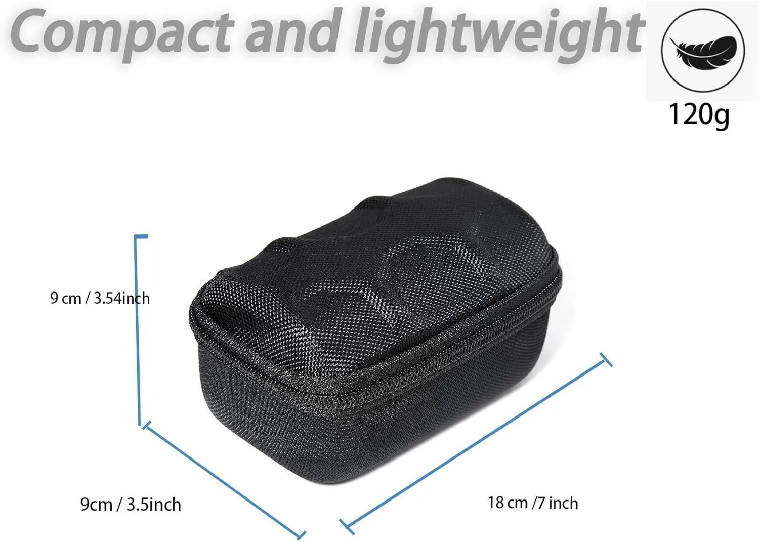 Hard Compact Watch Roll travel case, 2 Slots Portable holder and Organizer with Soft Pillow, keep watch from moving Deluxe red Lining (fit up to 55 mm)