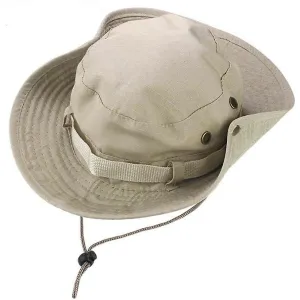 Hats Canvas Hunting Fishing Wide Brim Cap And Military Bucket Hat
