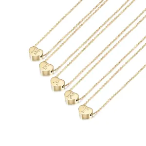 Heart Initial Necklace