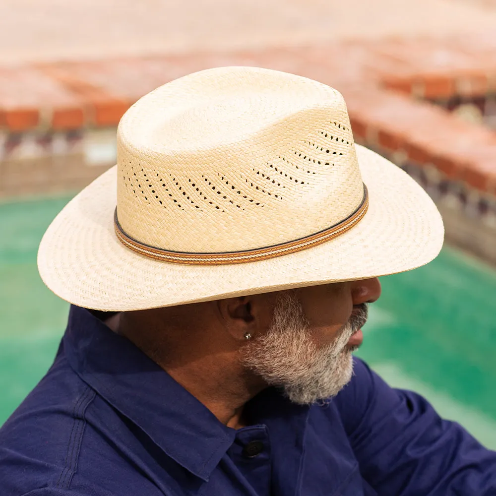 Heritage Classic Fedora Panama Straw Hat Outback- Muirfield