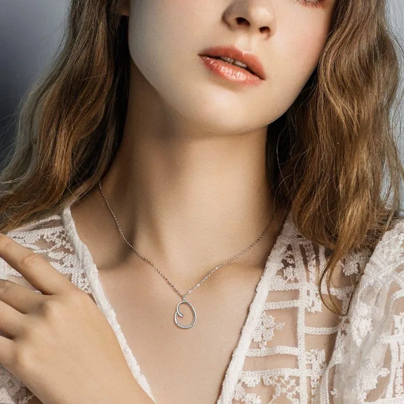 Letter Initial O Necklaces Pendant Women Girls Name Jewelry Gift 925 Sterling Silver