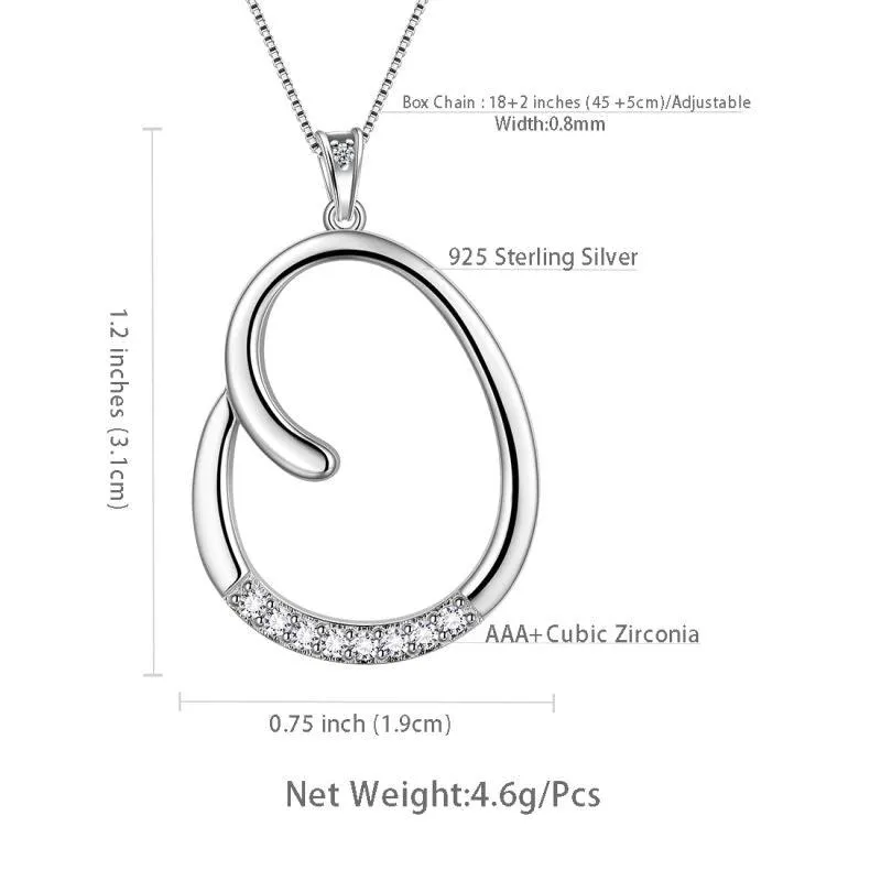 Letter Initial O Necklaces Pendant Women Girls Name Jewelry Gift 925 Sterling Silver