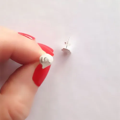 LOL Sterling Silver Stud Earrings