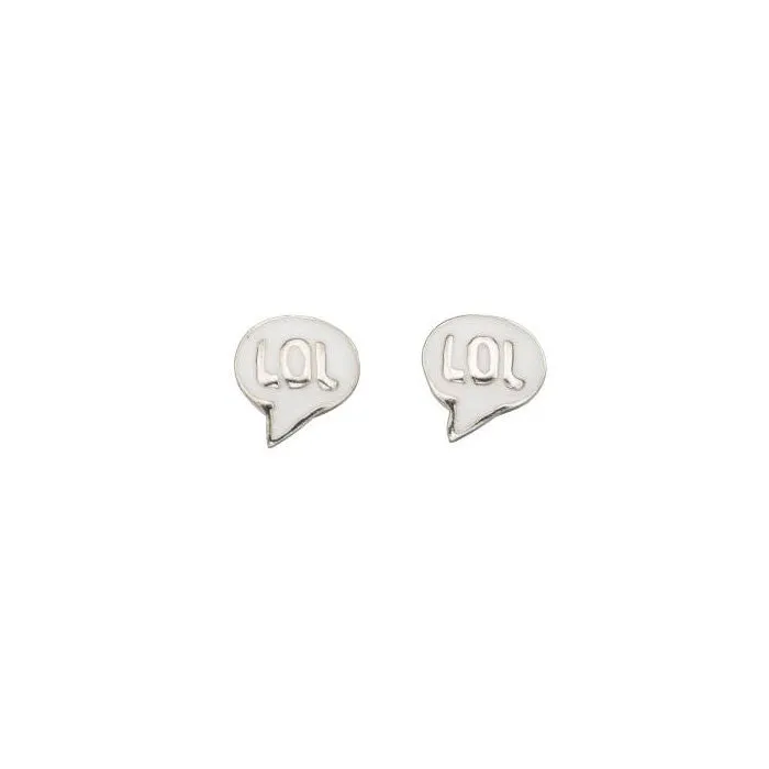 LOL Sterling Silver Stud Earrings