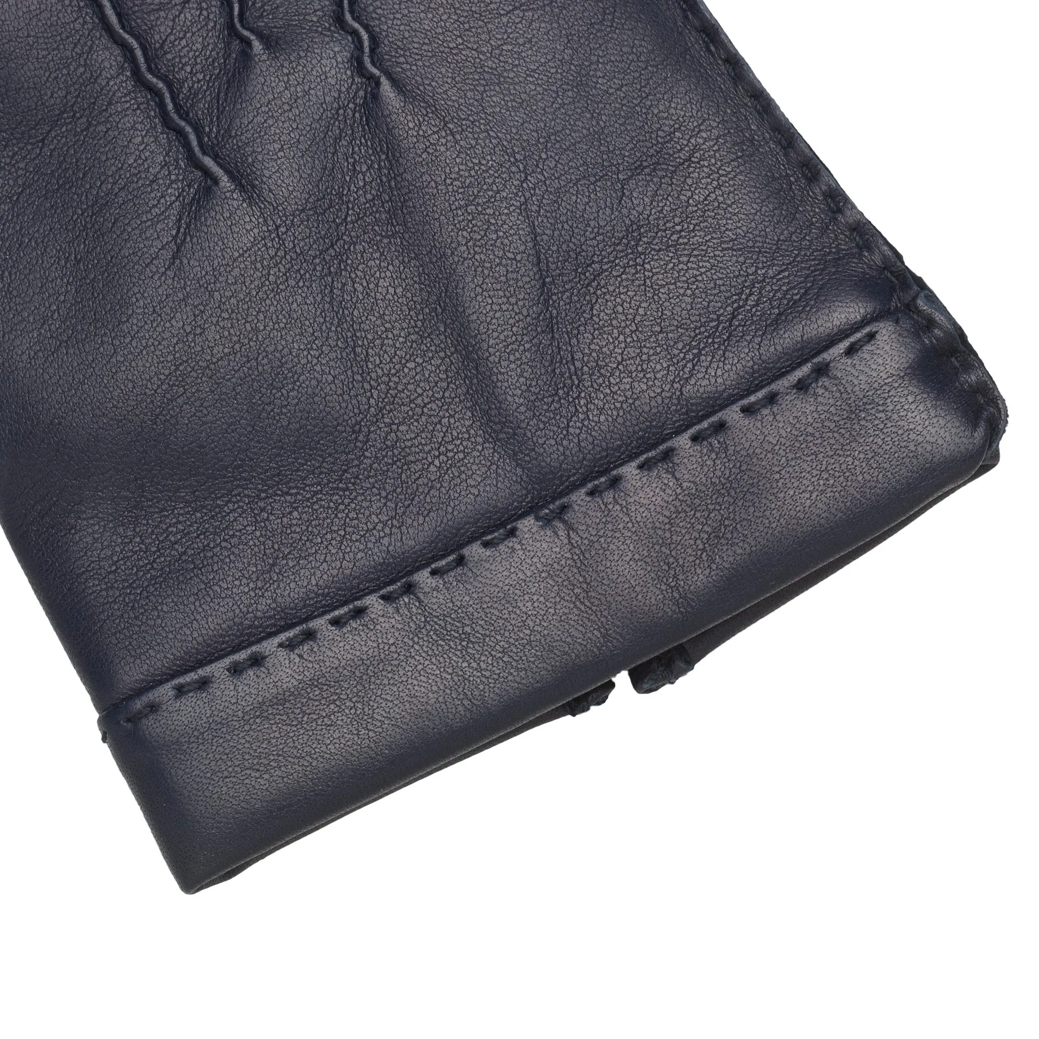 Portici Blue Navy Leather Gloves