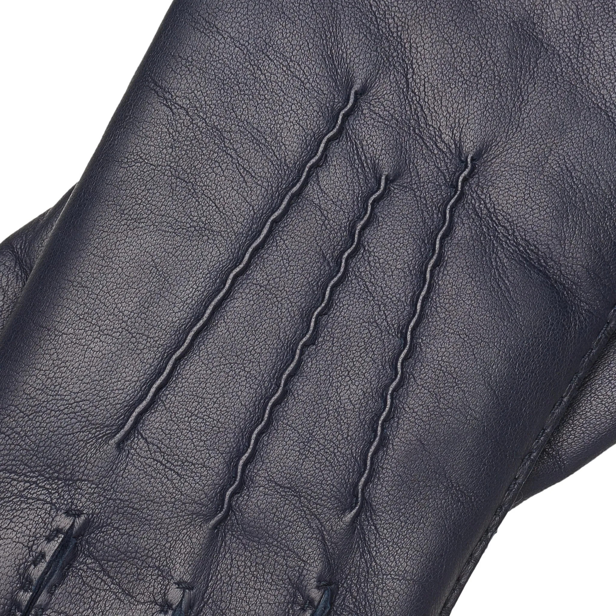 Portici Blue Navy Leather Gloves