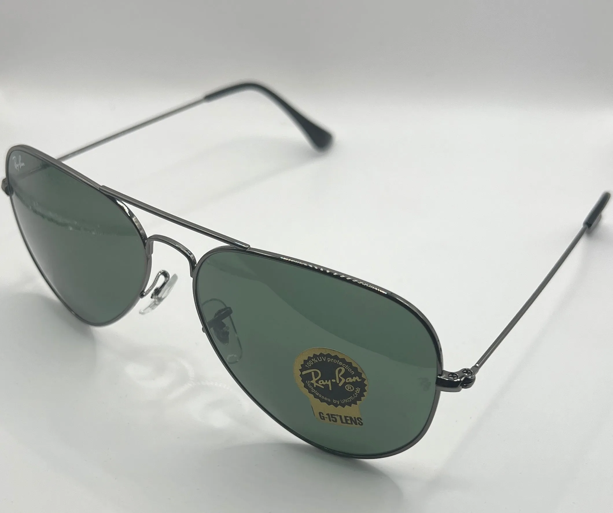 Ray-Ban Aviator RB3025 W0879 3N TR Sunglasses - Gunmetal Frame, Green Classic Lens