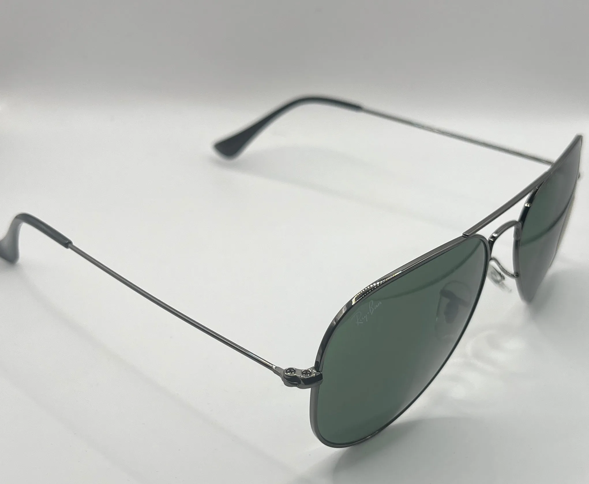 Ray-Ban Aviator RB3025 W0879 3N TR Sunglasses - Gunmetal Frame, Green Classic Lens