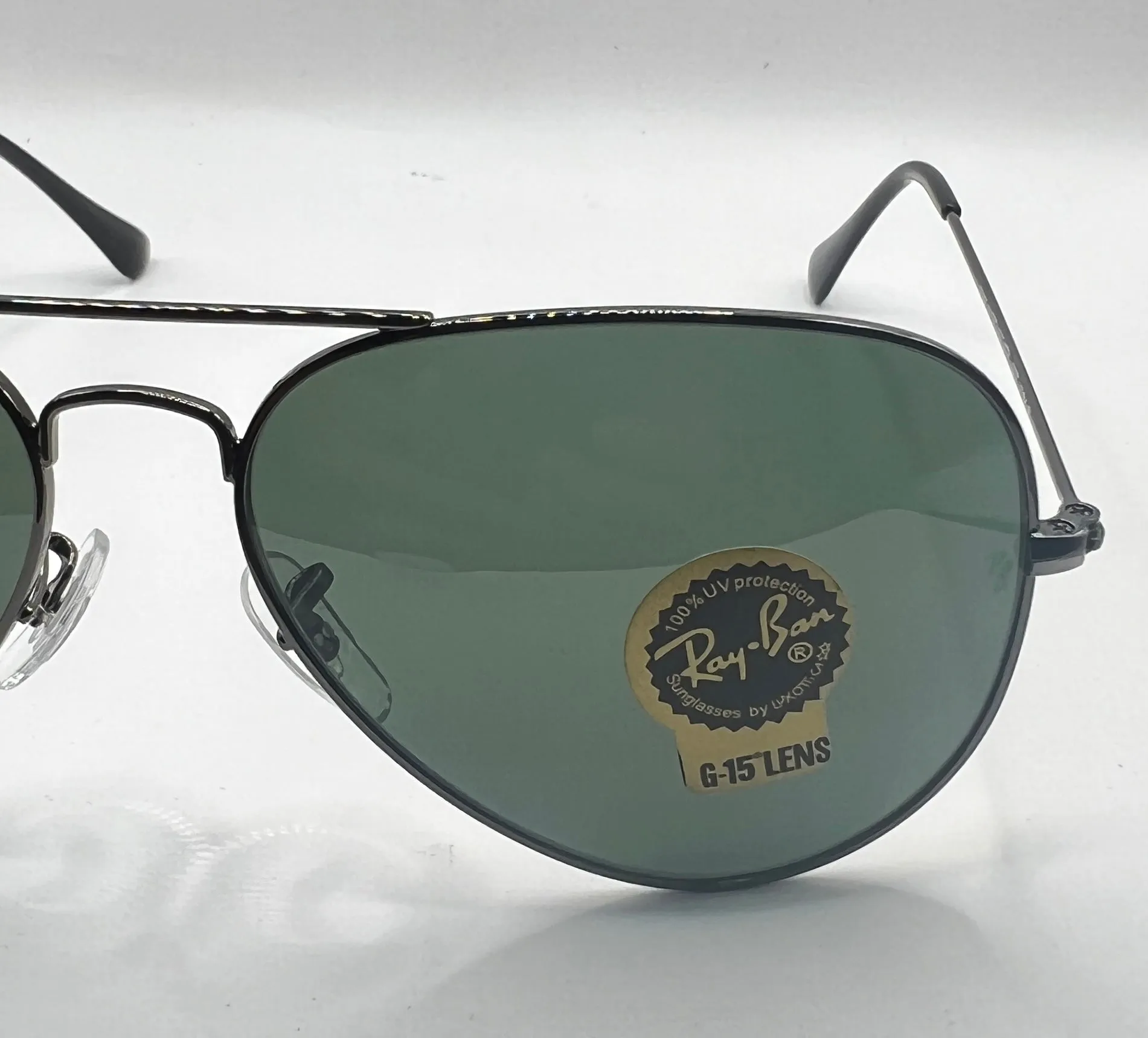 Ray-Ban Aviator RB3025 W0879 3N TR Sunglasses - Gunmetal Frame, Green Classic Lens