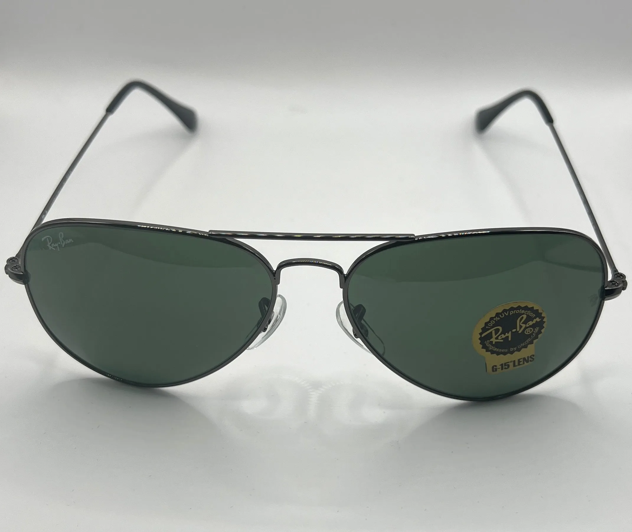 Ray-Ban Aviator RB3025 W0879 3N TR Sunglasses - Gunmetal Frame, Green Classic Lens