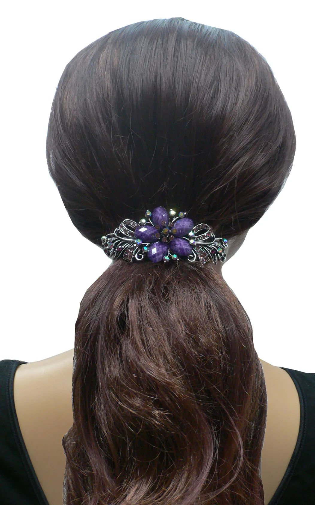 Set of 3 Bella Large Barrettes Thick Hair Hairclips U86012-0052-3
