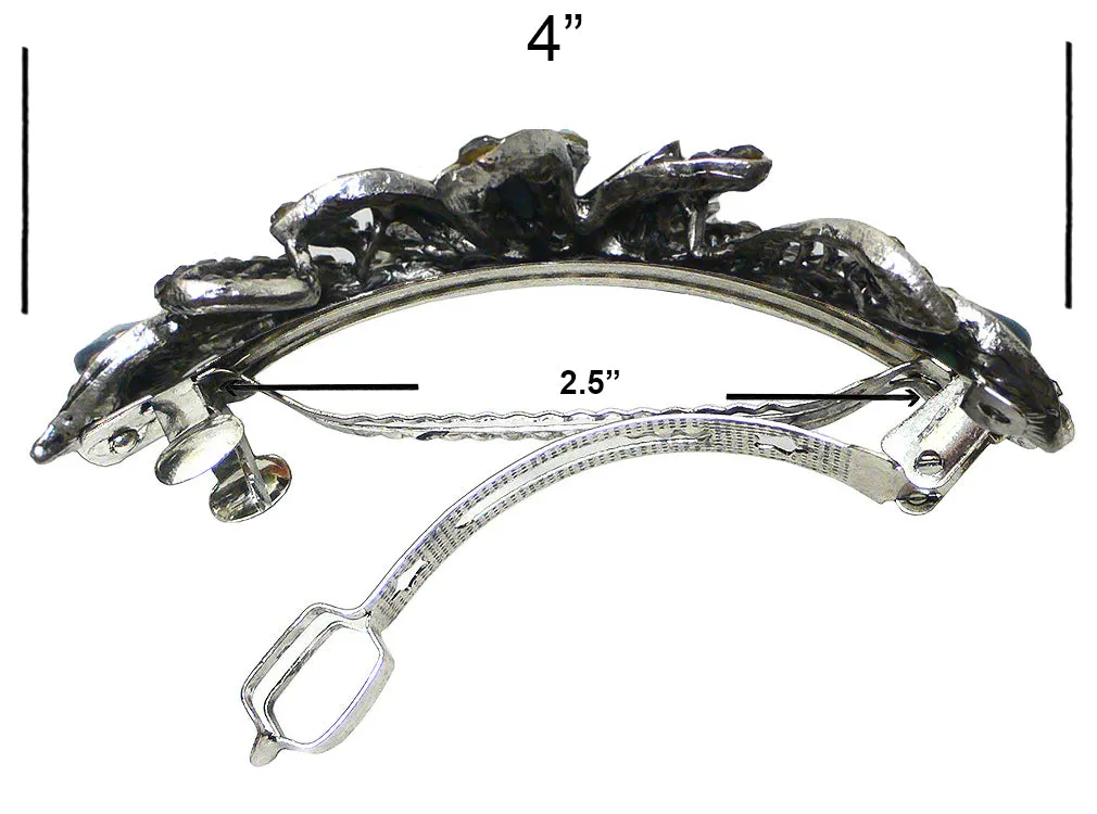 Set of 3 Bella Large Barrettes Thick Hair Hairclips U86012-0052-3