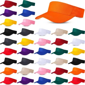 Silkfly 36 Pack Sun Visor Hats Adjustable Sports Athletic hat UV Protection Sun Visor Cap for Men Women Tennis Running Golf