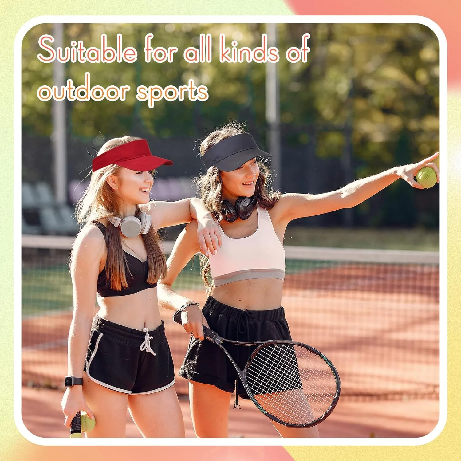 Silkfly 36 Pack Sun Visor Hats Adjustable Sports Athletic hat UV Protection Sun Visor Cap for Men Women Tennis Running Golf
