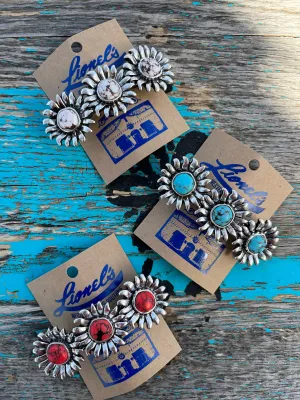 SIlver w/ Stone  HAIR BARRETTE