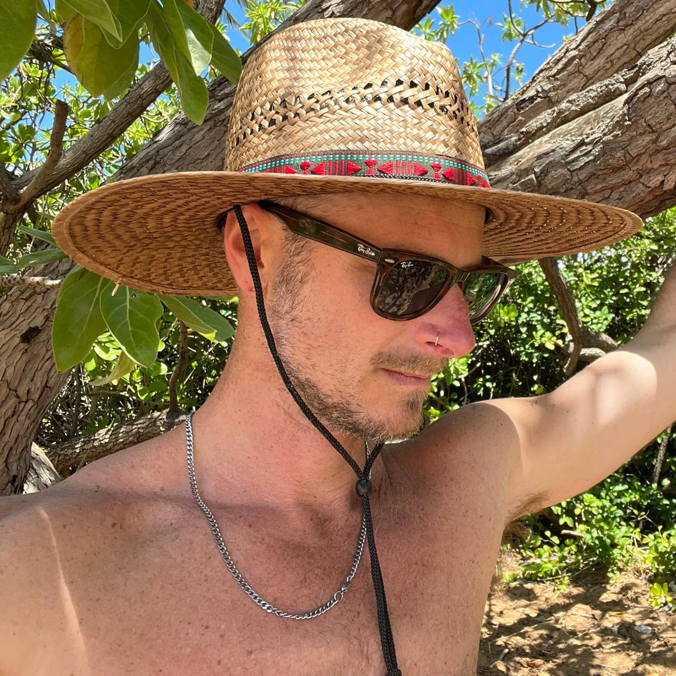 Sundaze Palm Straw Sun Hat – Eco-Friendly, Wide Brim, Adjustable