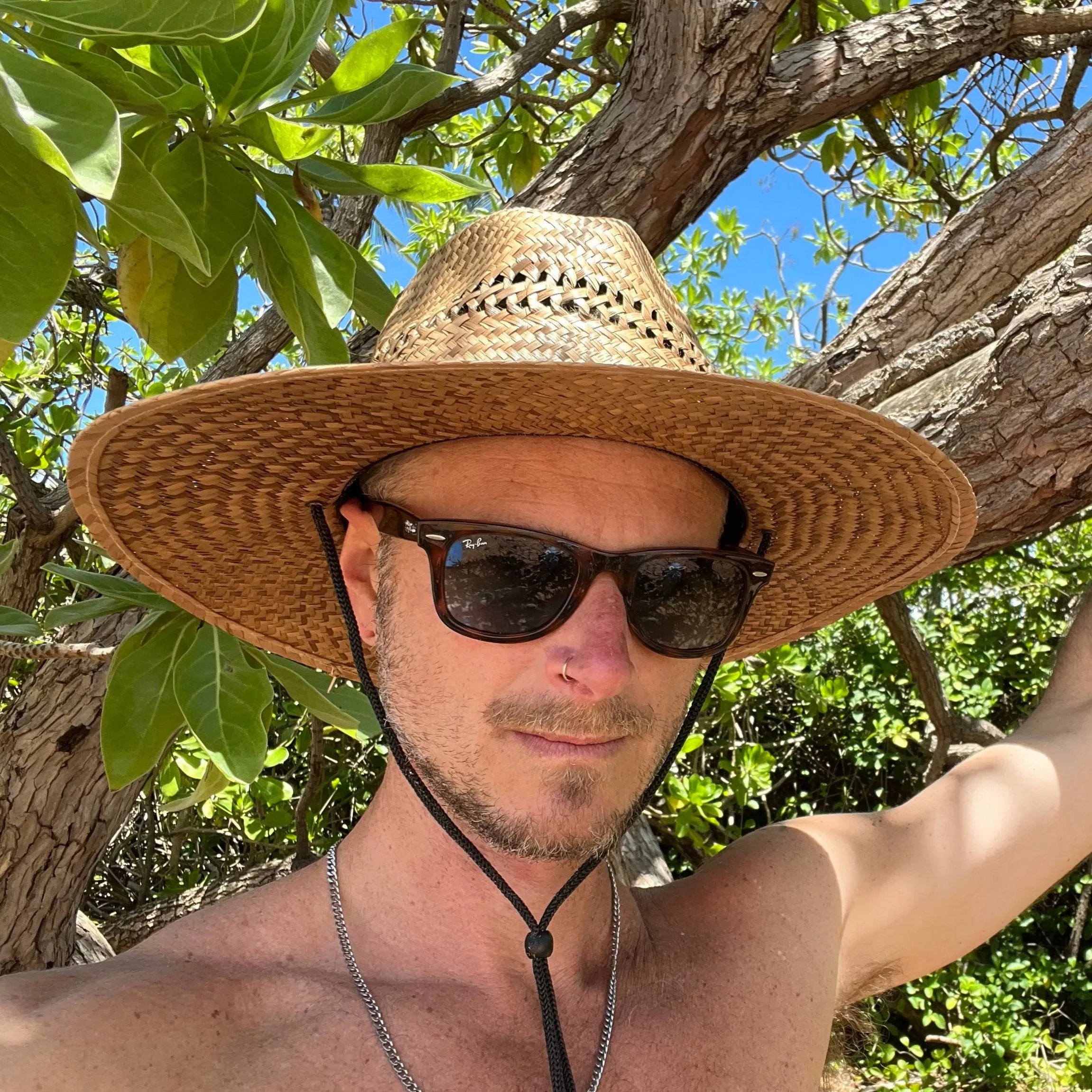 Sundaze Palm Straw Sun Hat – Eco-Friendly, Wide Brim, Adjustable