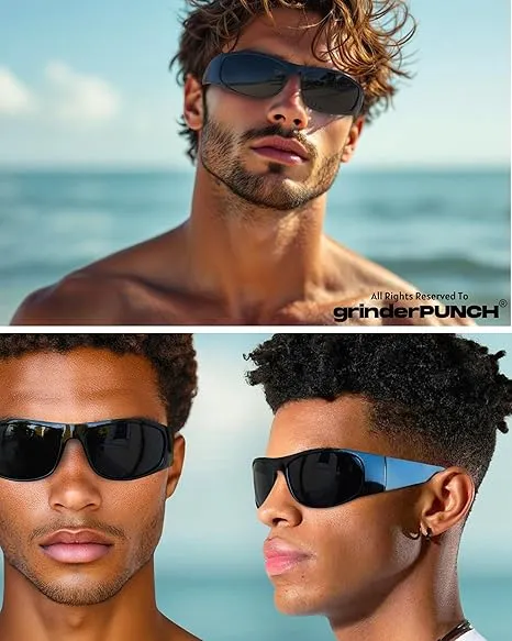 Super Dark Polarized Black Sunglasses Glossy Frame/Superdark Lens