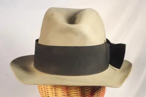 Vintage John B. Stetson Gray Felt Fedora - Sz 6 7/8
