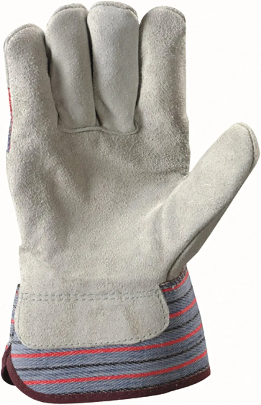 Wells Lamont 2 Pair Pack Men's Leather Work Gloves with Heavy Duty Reinforced Palms, Large (4006N-WNW) , Grey