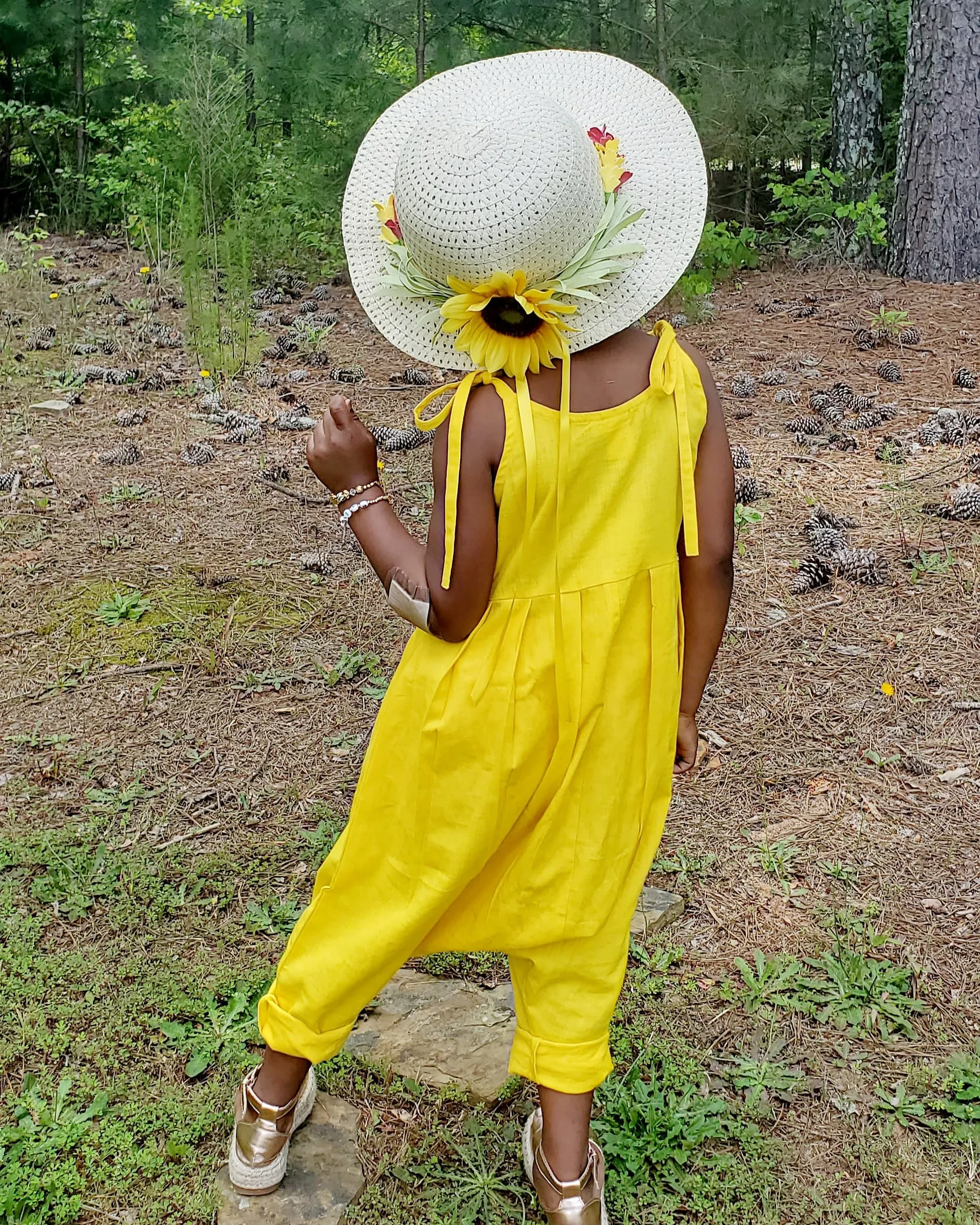 Wide Brim Sunflower Hat