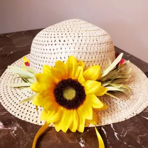 Wide Brim Sunflower Hat