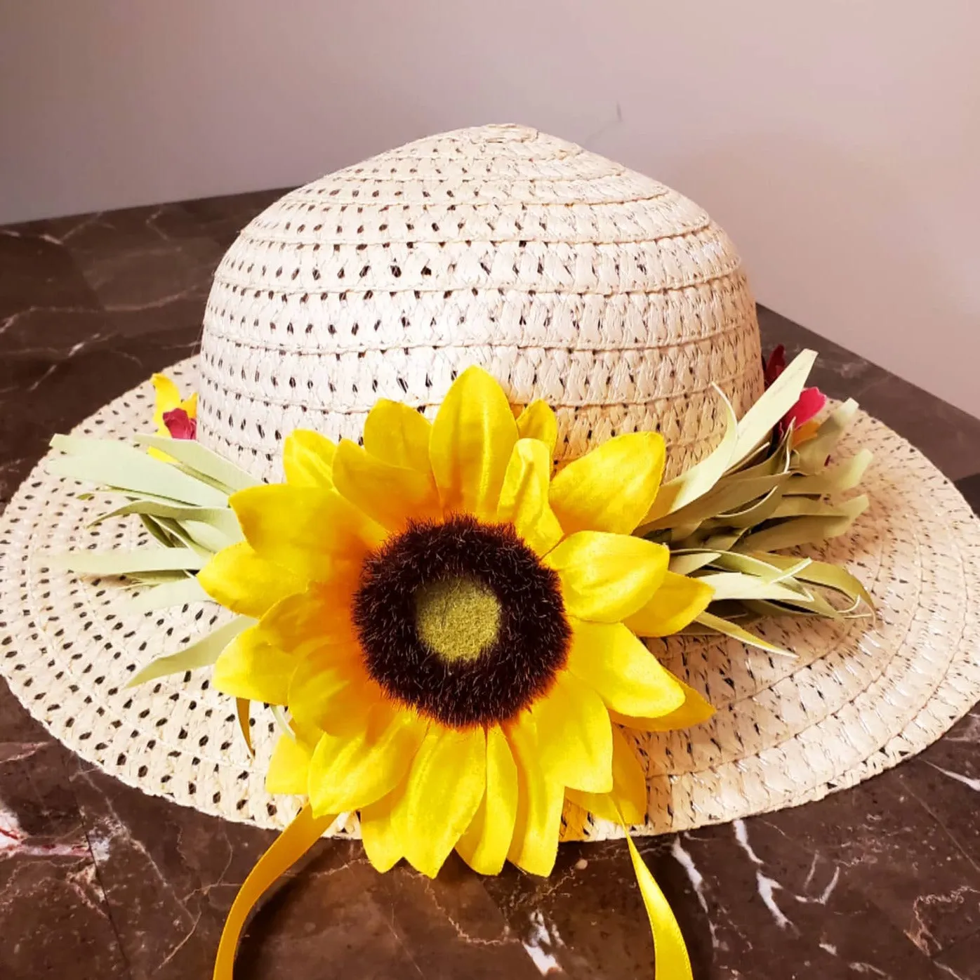 Wide Brim Sunflower Hat