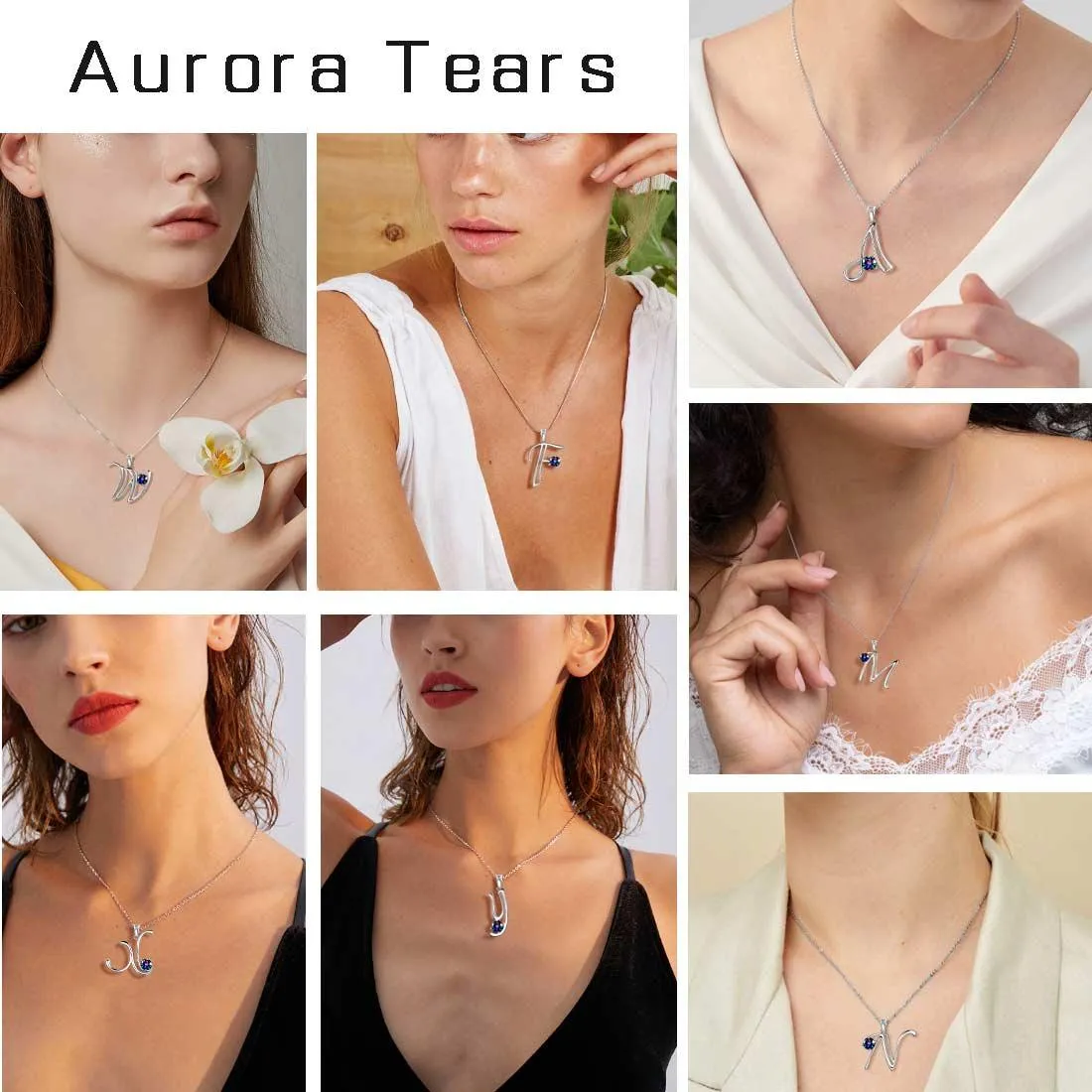 Women Initial W Letter Pendant Necklace Girl Name Jewelry Gift 925 Sterling Silver